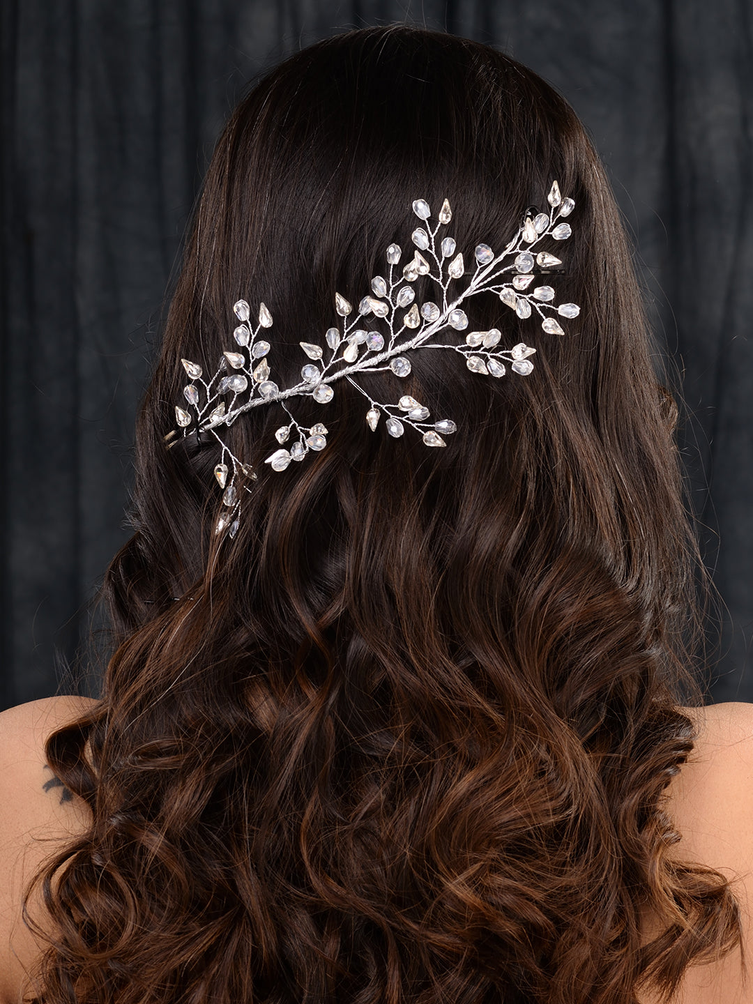 Silver Toned White Pearl Embellished Tiara For Girls & Women, zaveri pearls, sale price rs, sale price, sale gold plated, sale gold, sale, rubans, ring, regular price, priyassi jewellery, kus